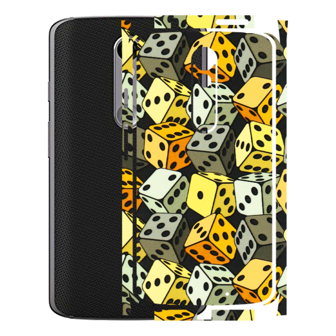 Motorola Phone Skins (All Models) - Dices Of Life - 3D Embossed Finish (L-04) Motorola Moto X Force