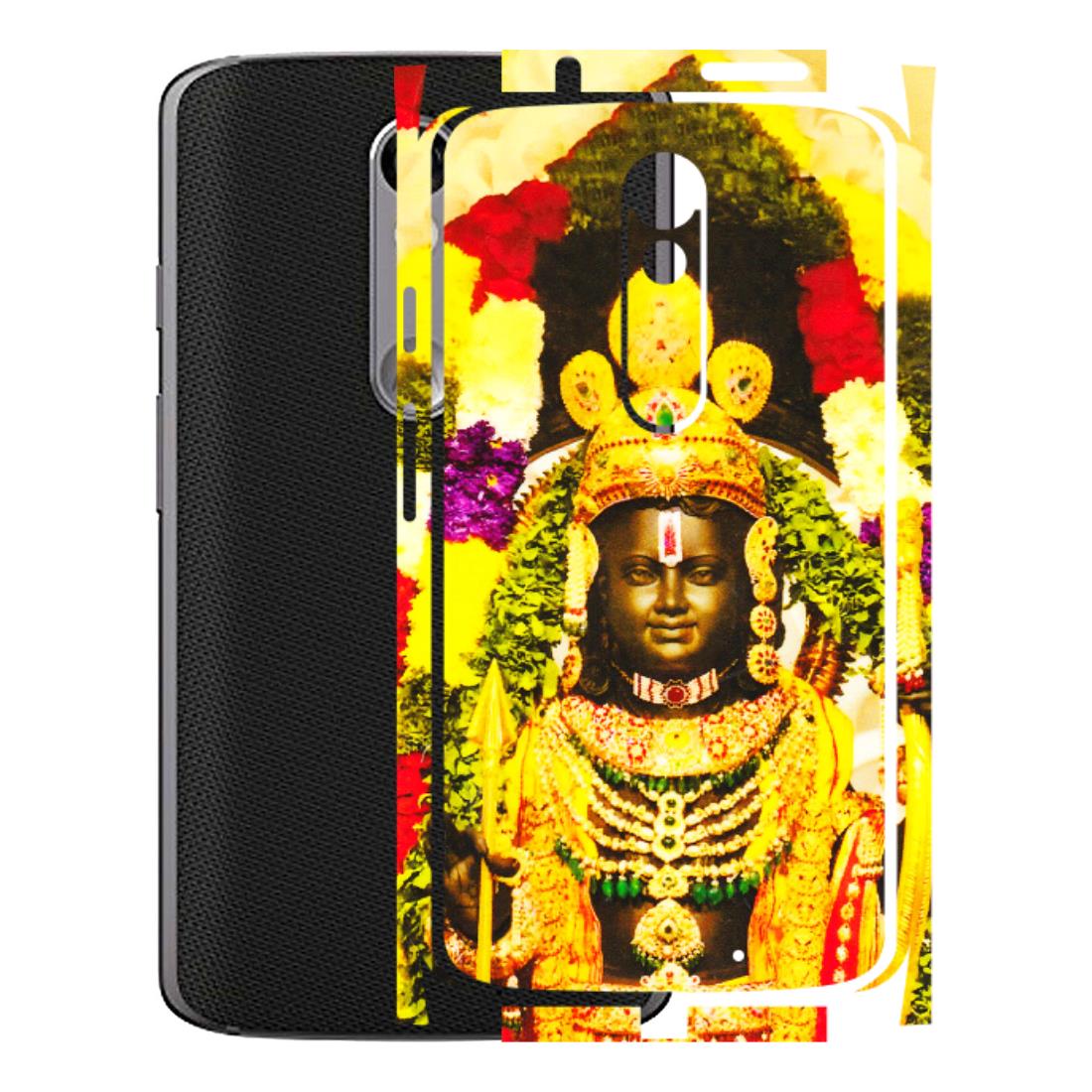 Motorola Phone Skins (All Models) - Ram Lalla Ayodhya - 3D Embossed Finish (L-103) Motorola Moto X Force