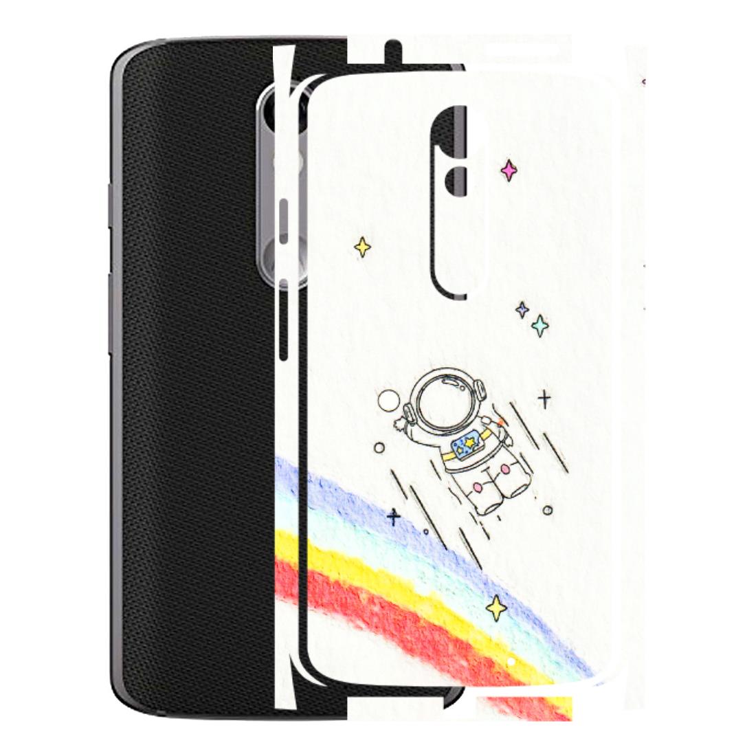 Motorola Phone Skins (All Models) - Milkyway Astronaut - 3D Embossed Finish (L-110) Motorola Moto X Force