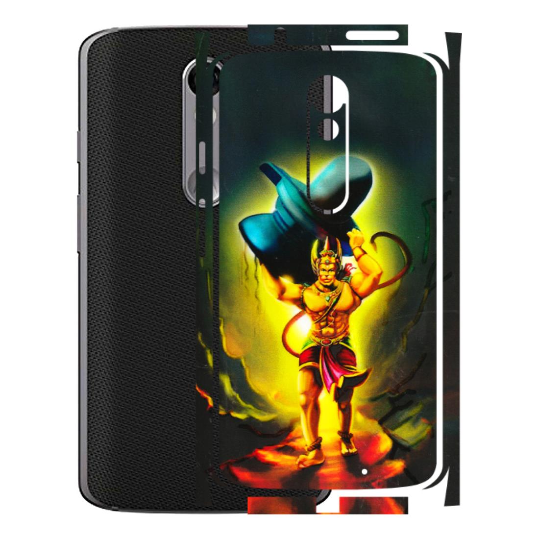 Motorola Phone Skins (All Models) - Hanuman Ji - 3D Embossed Finish (L-128) Motorola Moto X Force