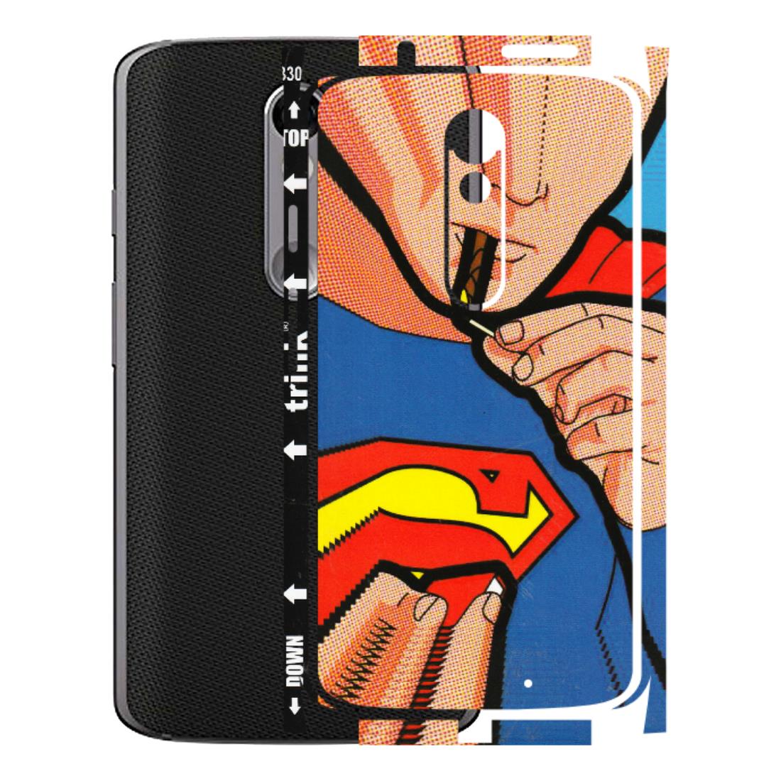 Motorola Phone Skins (All Models) - Superman Sutta - 3D Embossed Finish (L-130) Motorola Moto X Force