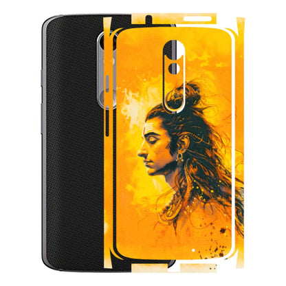 Motorola Phone Skins (All Models) - Shiv Shakti - 3D Embossed Finish (L-14) Motorola Moto X Force
