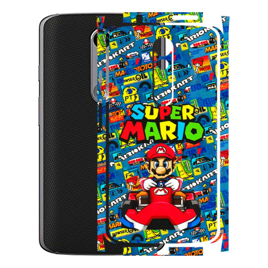 Motorola Phone Skins (All Models) - Super Mario Kart - 3D Embossed Finish (L-140) Motorola Moto X Force