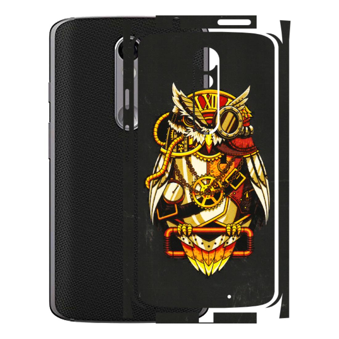 Motorola Phone Skins (All Models) - Classy Smart Owl - 3D Embossed Finish (L-144) Motorola Moto X Force