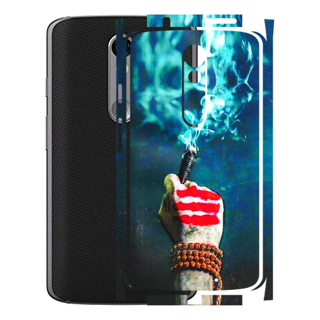 Motorola Phone Skins (All Models) - Mahadev Bhakt - 3D Embossed Finish (L-146) Motorola Moto X Force