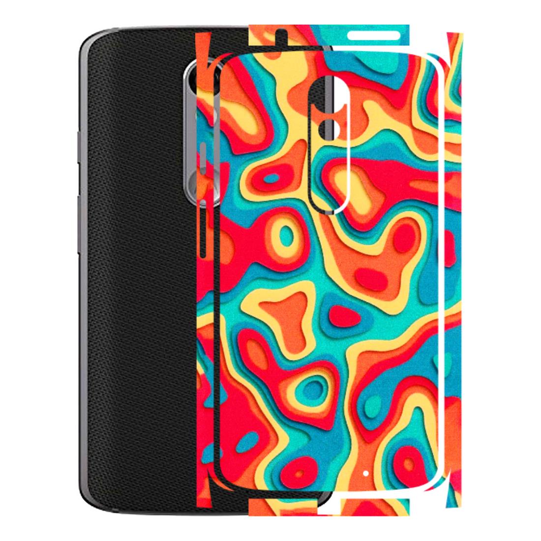 Motorola Phone Skins (All Models) - Abstract Swirl - 3D Embossed Finish (L-150) Motorola Moto X Force