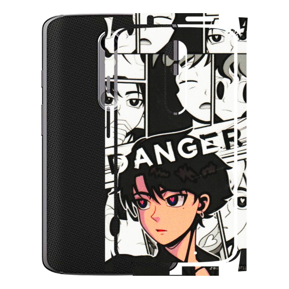 Motorola Phone Skins (All Models) - Danger Anime - 3D Embossed Finish (L-155) Motorola Moto X Force