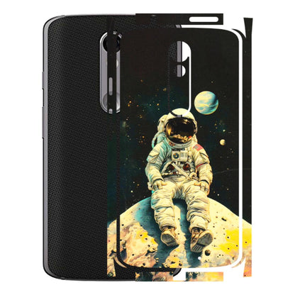 Motorola Phone Skins (All Models) - Astronaut in Space - 3D Embossed Finish (L-16) Motorola Moto X Force