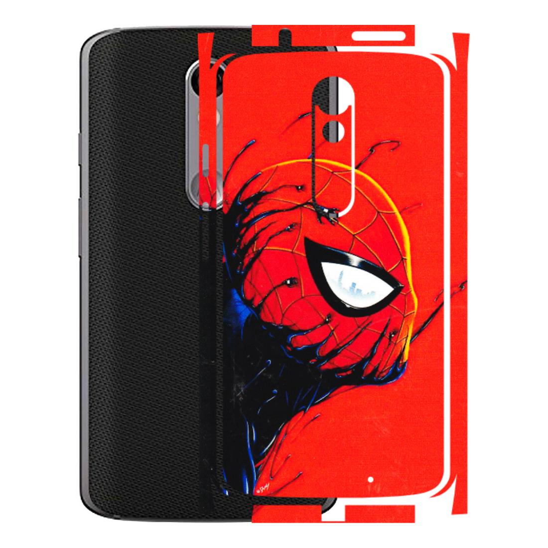 Motorola Phone Skins (All Models) - Spiderman Face Venom - 3D Embossed Finish (L-165) Motorola Moto X Force
