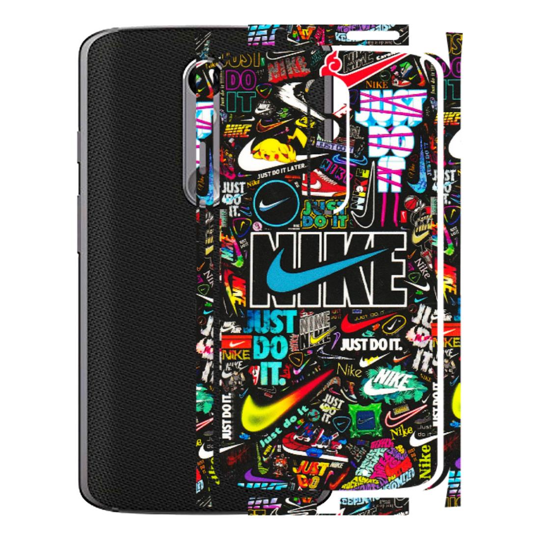 Motorola Phone Skins (All Models) - Just Do It Doodles - 3D Embossed Finish (L-166) Motorola Moto X Force