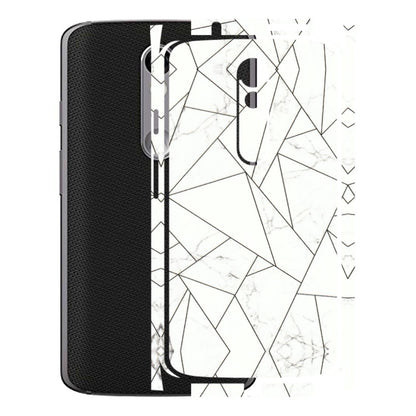 Motorola Phone Skins (All Models) - Luxury White Marble Effect - 3D Embossed Finish (L-168) Motorola Moto X Force