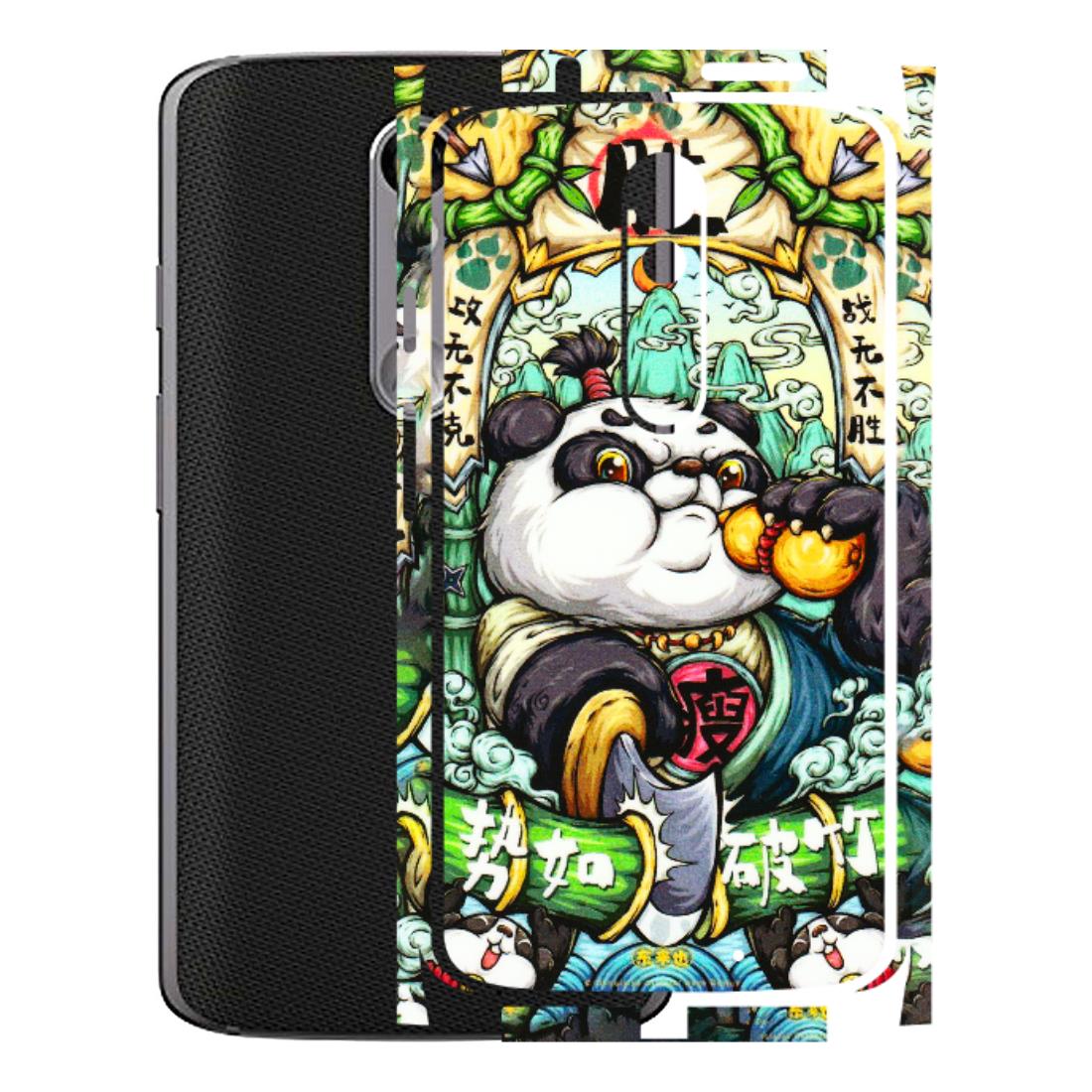 Motorola Phone Skins (All Models) - Royal Rich Panda - 3D Embossed Finish (L-170) Motorola Moto X Force