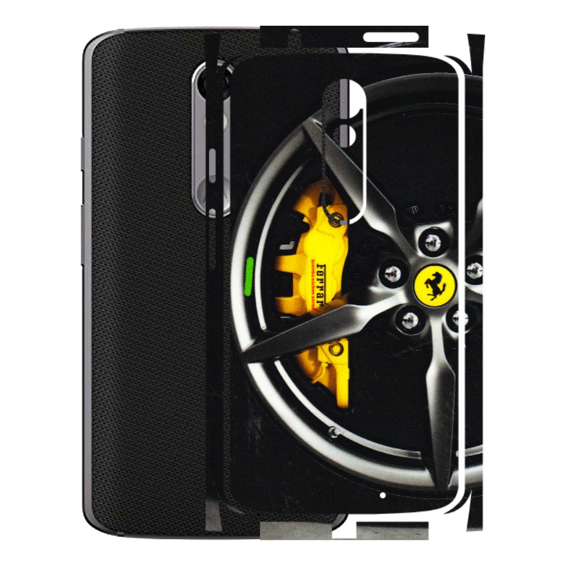Motorola Phone Skins (All Models) - Ferrari Wheel Alloy - 3D Embossed Finish (L-173) Motorola Moto X Force
