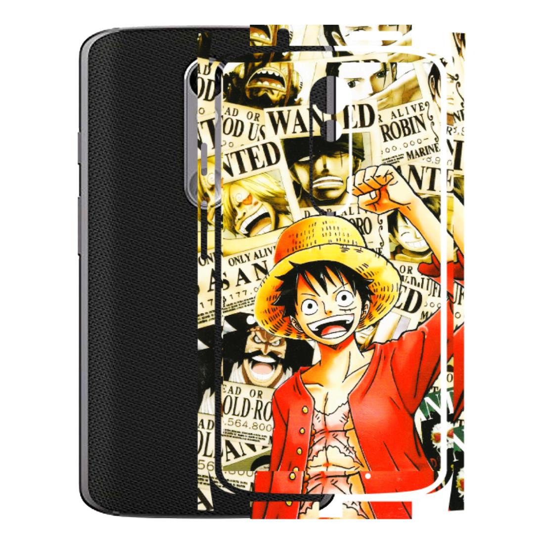 Motorola Phone Skins (All Models) - Luffy Anime - 3D Embossed Finish (L-177) Motorola Moto X Force