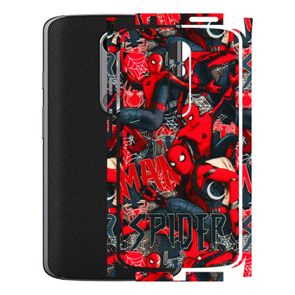 Motorola Phone Skins (All Models) - SpiderMan Cool - 3D Embossed Finish (L-188) Motorola Moto X Force
