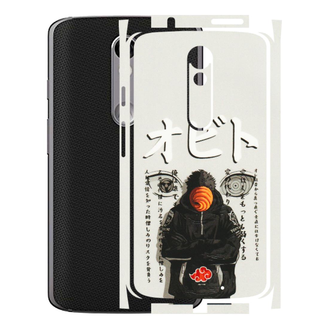 Motorola Phone Skins (All Models) - Obito Anime Eye - 3D Embossed Finish (L-19) Motorola Moto X Force