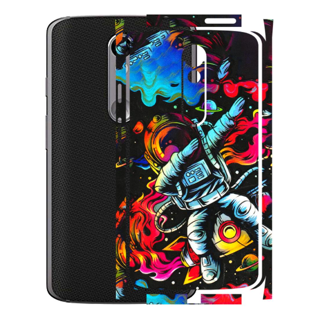 Motorola Phone Skins (All Models) - Astronaut Dope - 3D Embossed Finish (L-191) Motorola Moto X Force