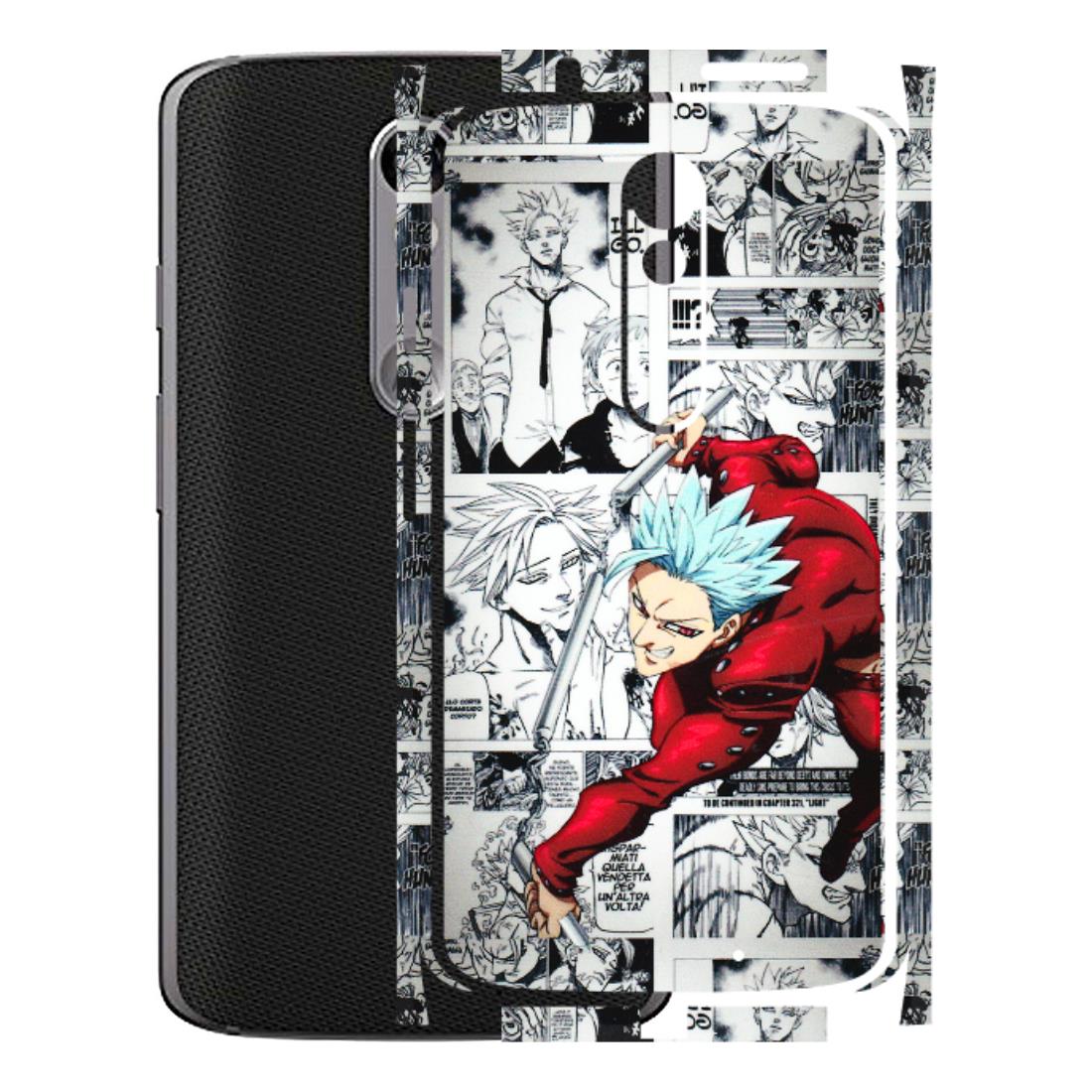 Motorola Phone Skins (All Models) - Anime Comic - 3D Embossed Finish (L-192) Motorola Moto X Force