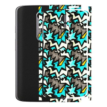 Motorola Phone Skins (All Models) - Funky Zig Zag - 3D Embossed Finish (L-223) Motorola Moto X Force