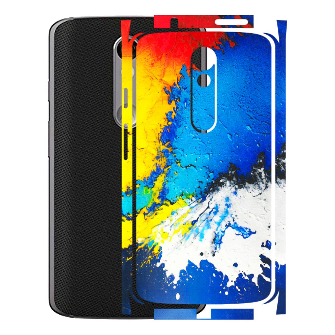 Motorola Phone Skins (All Models) - Acrylic Paint Spill - 3D Embossed Finish (L-229) Motorola Moto X Force