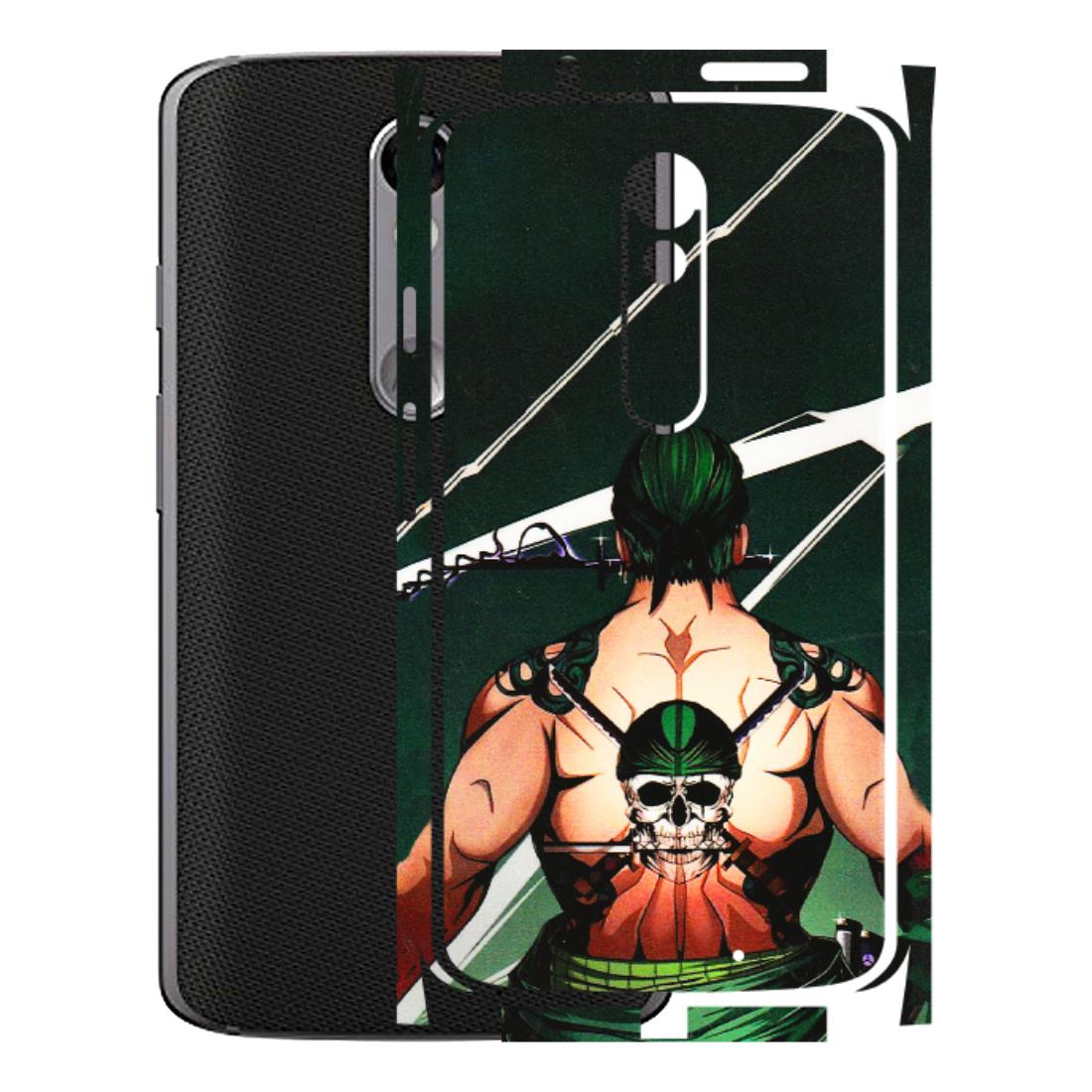Motorola Phone Skins (All Models) - Zoro Anime - 3D Embossed Finish (L-23) Motorola Moto X Force