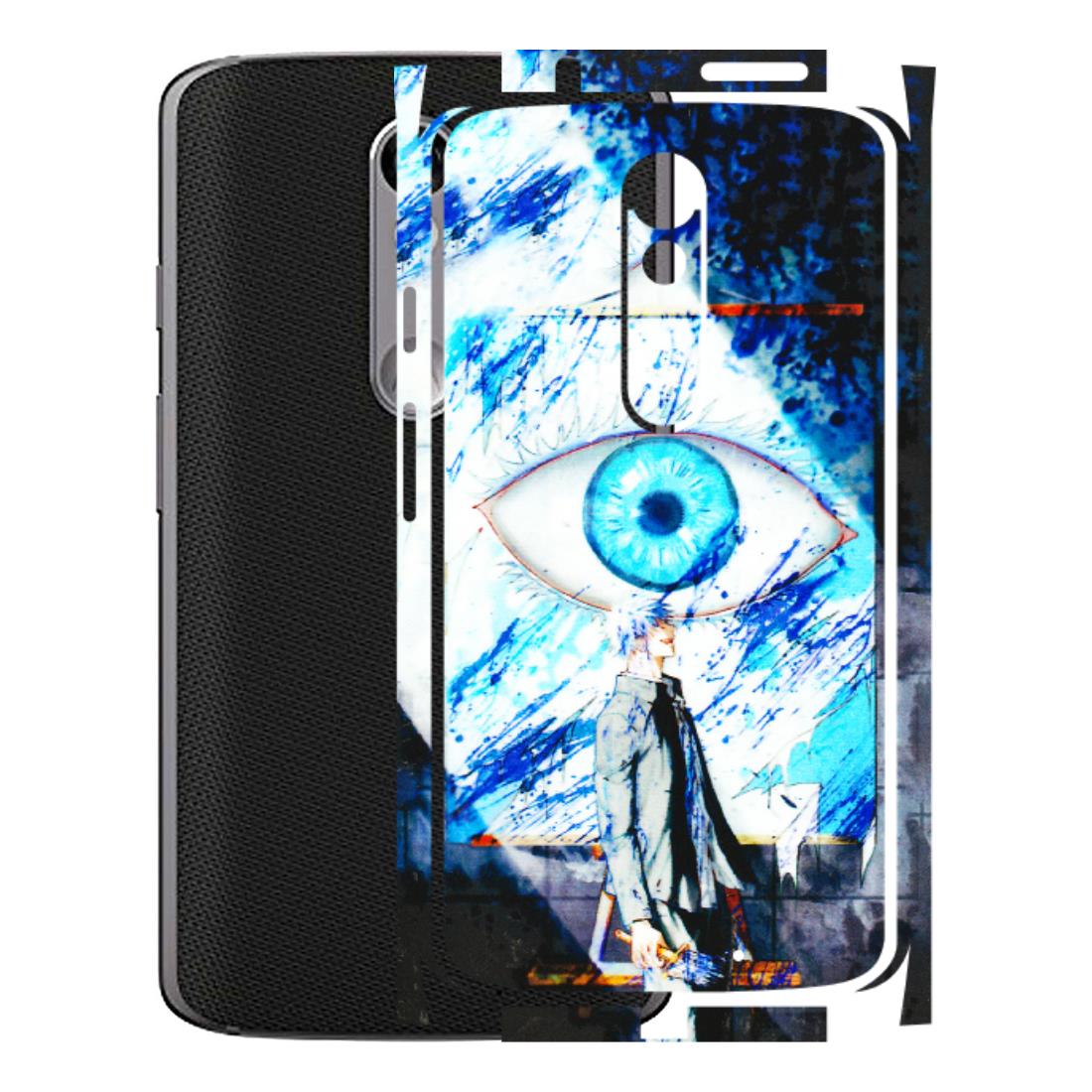 Motorola Phone Skins (All Models) - Gojo Satoru evil eye - 3D Embossed Finish (L-239) Motorola Moto X Force