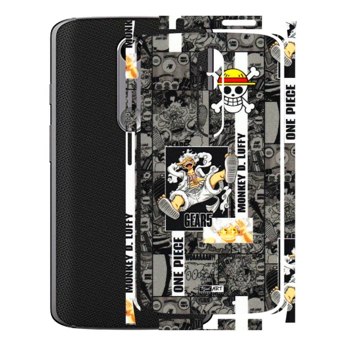 Motorola Phone Skins (All Models) - Cuffy Anime MonkeyCamic - 3D Embossed Finish (L-242) Motorola Moto X Force