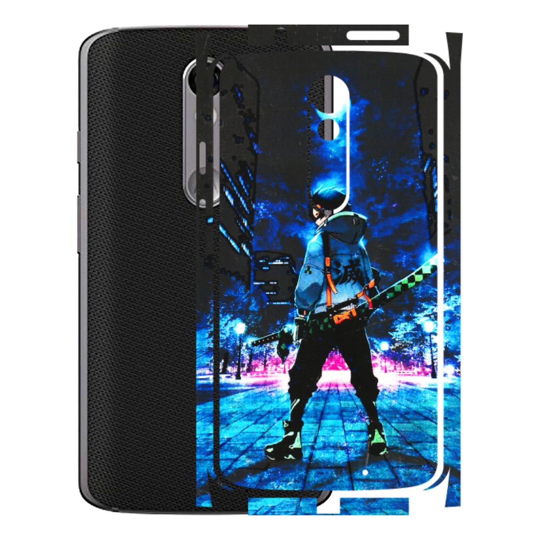 Motorola Phone Skins (All Models) - Demon Slayer Sword - 3D Embossed Finish (L-247) Motorola Moto X Force