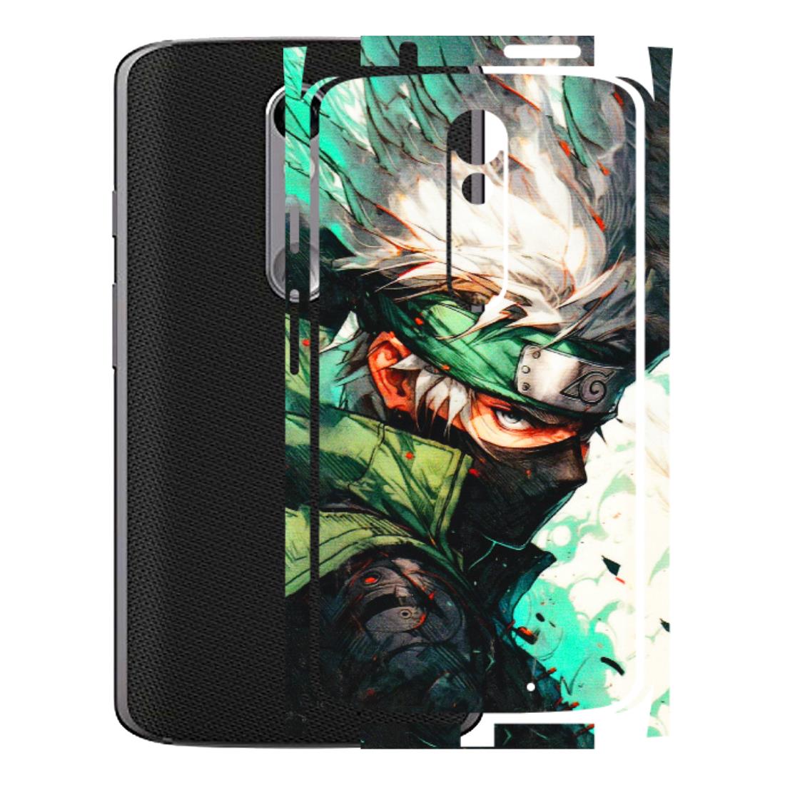 Motorola Phone Skins (All Models) - Kakashi Side Profile - 3D Embossed Finish (L-249) Motorola Moto X Force