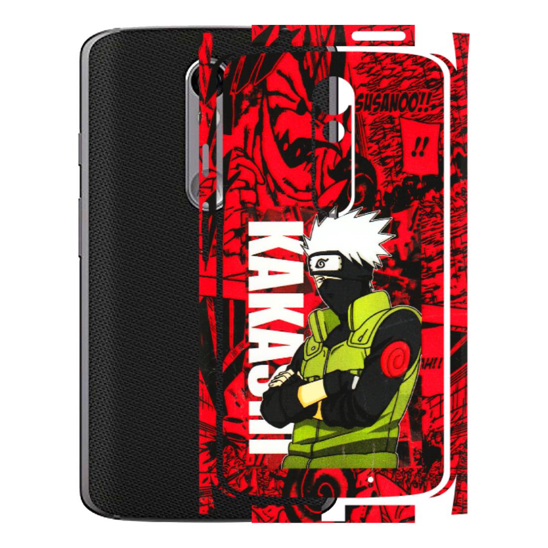 Motorola Phone Skins (All Models) - Kakashi Red Anime - 3D Embossed Finish (L-251) Motorola Moto X Force