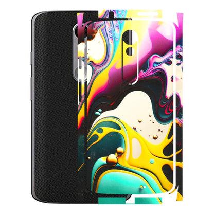 Motorola Phone Skins (All Models) - Multicolor Abstract pattern - 3D Embossed Finish (L-254) Motorola Moto X Force