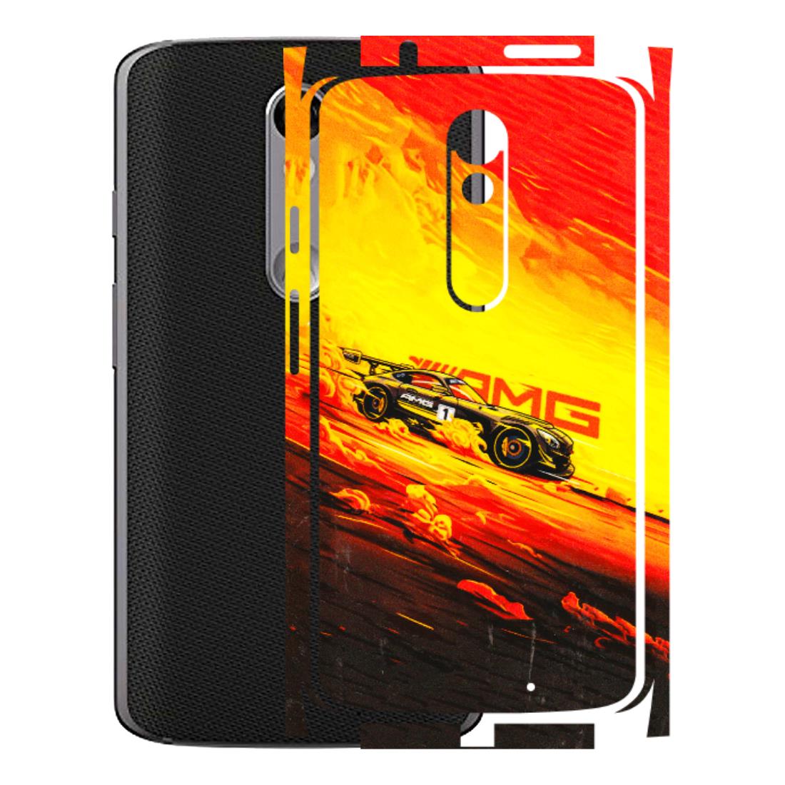 Motorola Phone Skins (All Models) - AMG Car Speed Cover - 3D Embossed Finish (L-256) Motorola Moto X Force