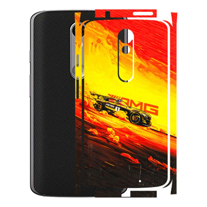 Motorola Phone Skins (All Models) - AMG Car Speed Cover - 3D Embossed Finish (L-256) Motorola Moto X Force