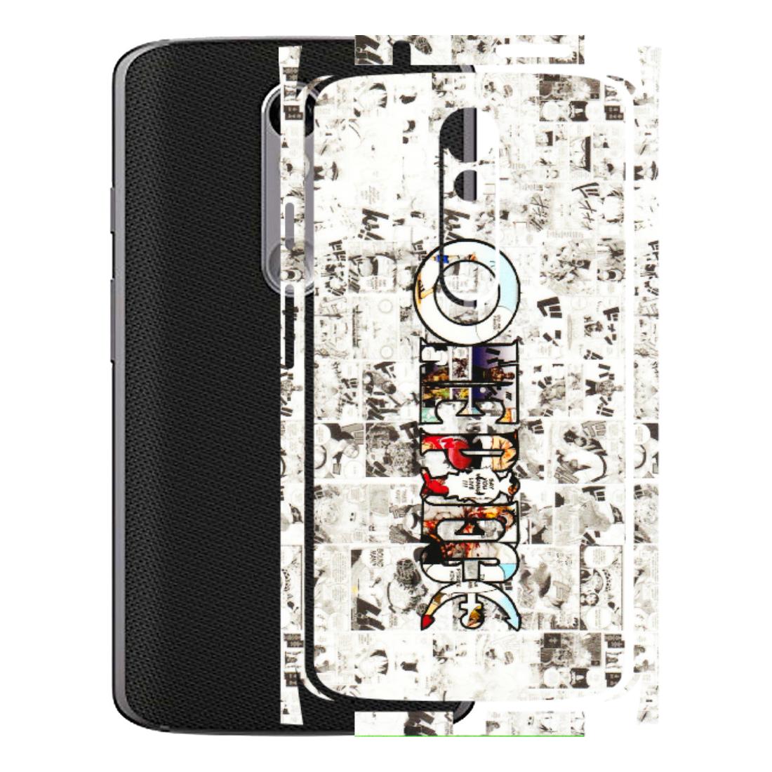 Motorola Phone Skins (All Models) - One Piece Manga - 3D Embossed Finish (L-26) Motorola Moto X Force