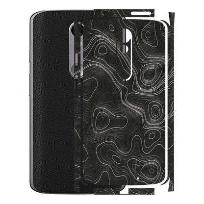 Motorola Phone Skins (All Models) - Abstract White Line Map - 3D Embossed Finish (L-269) Motorola Moto X Force