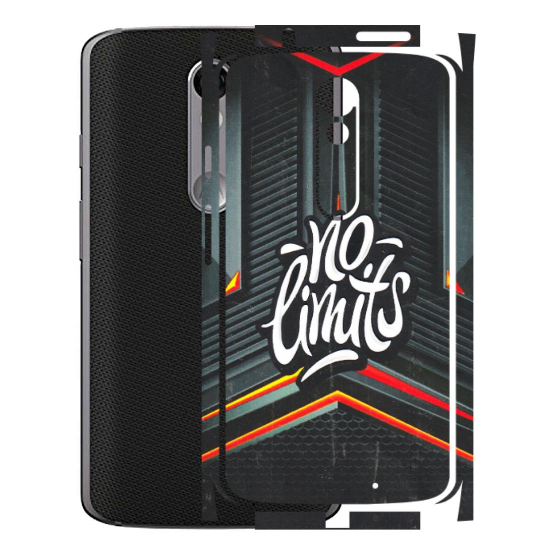 Motorola Phone Skins (All Models) - No Limits - 3D Embossed Finish (L-286) Motorola Moto X Force