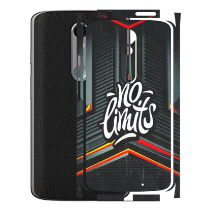 Motorola Phone Skins (All Models) - No Limits - 3D Embossed Finish (L-286) Motorola Moto X Force