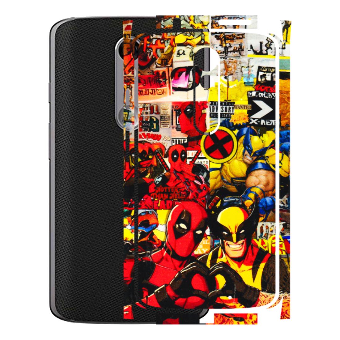 Motorola Phone Skins (All Models) - Spidy Wolverine - 3D Embossed Finish (L-310) Motorola Moto X Force