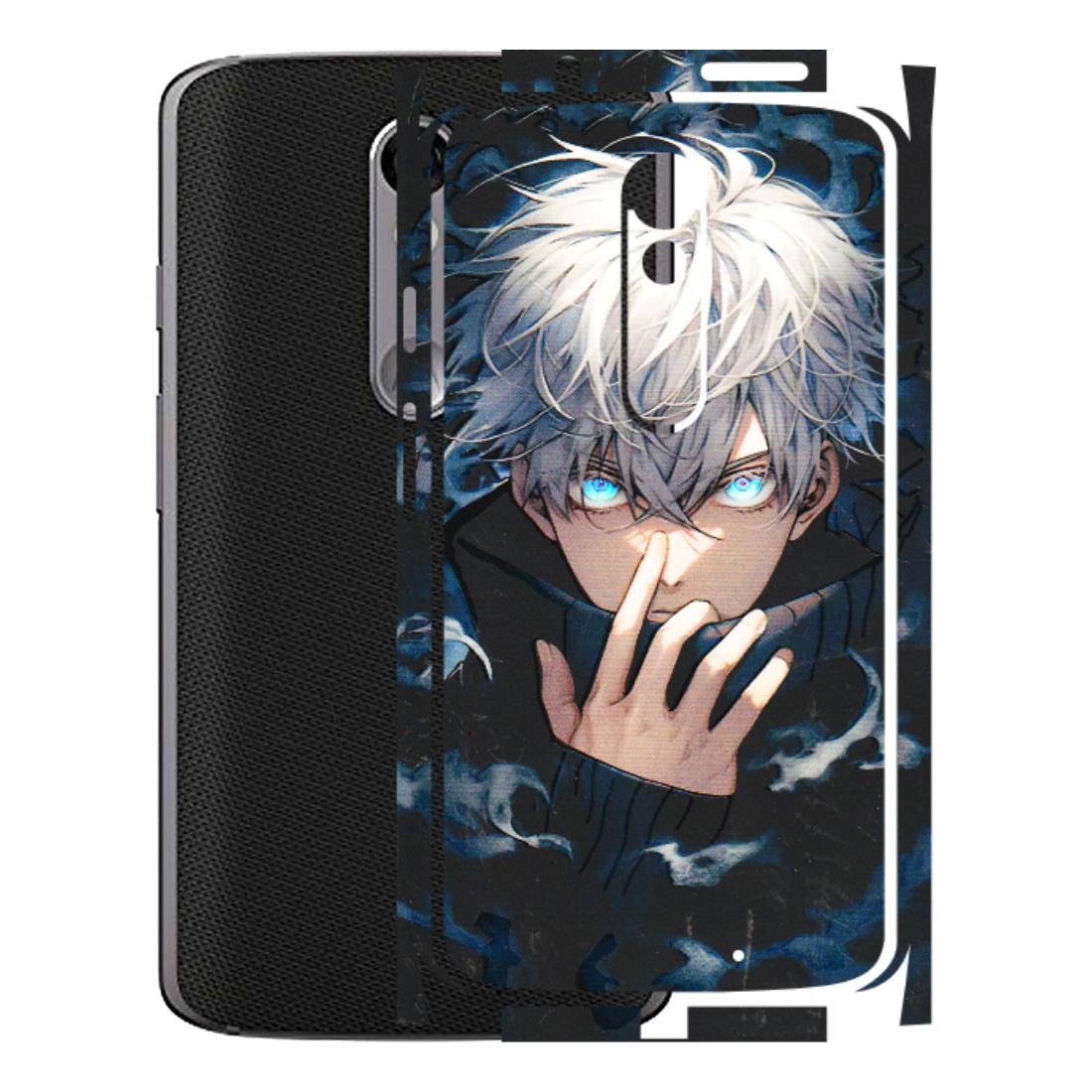 Motorola Phone Skins (All Models) - New Jujutsu Kaisen Anime - 3D Embossed Finish (L-313) Motorola Moto X Force
