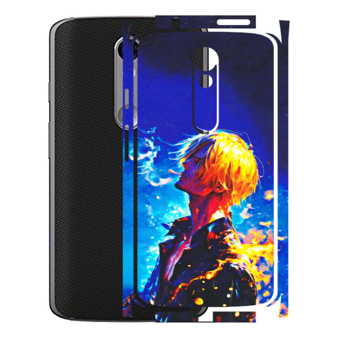 Motorola Phone Skins (All Models) - Sanji Vinsmoke One Piece - 3D Embossed Finish (L-319) Motorola Moto X Force