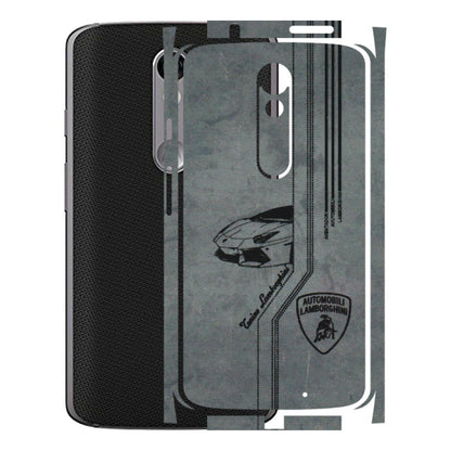 Motorola Phone Skins (All Models) - New Lamborgini Aventador - 3D Embossed Finish (L-321) Motorola Moto X Force