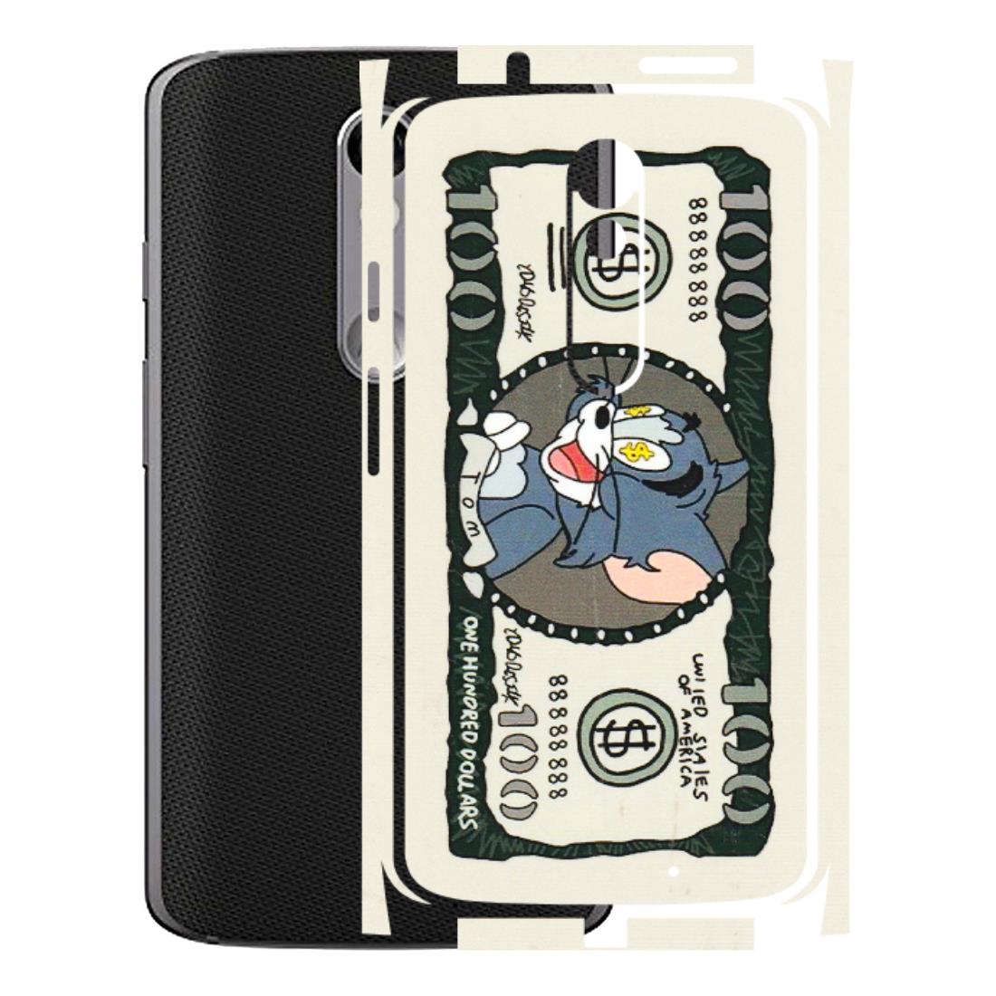Motorola Phone Skins (All Models) - Tom Hundred Dollar - 3D Embossed Finish (L-324) Motorola Moto X Force