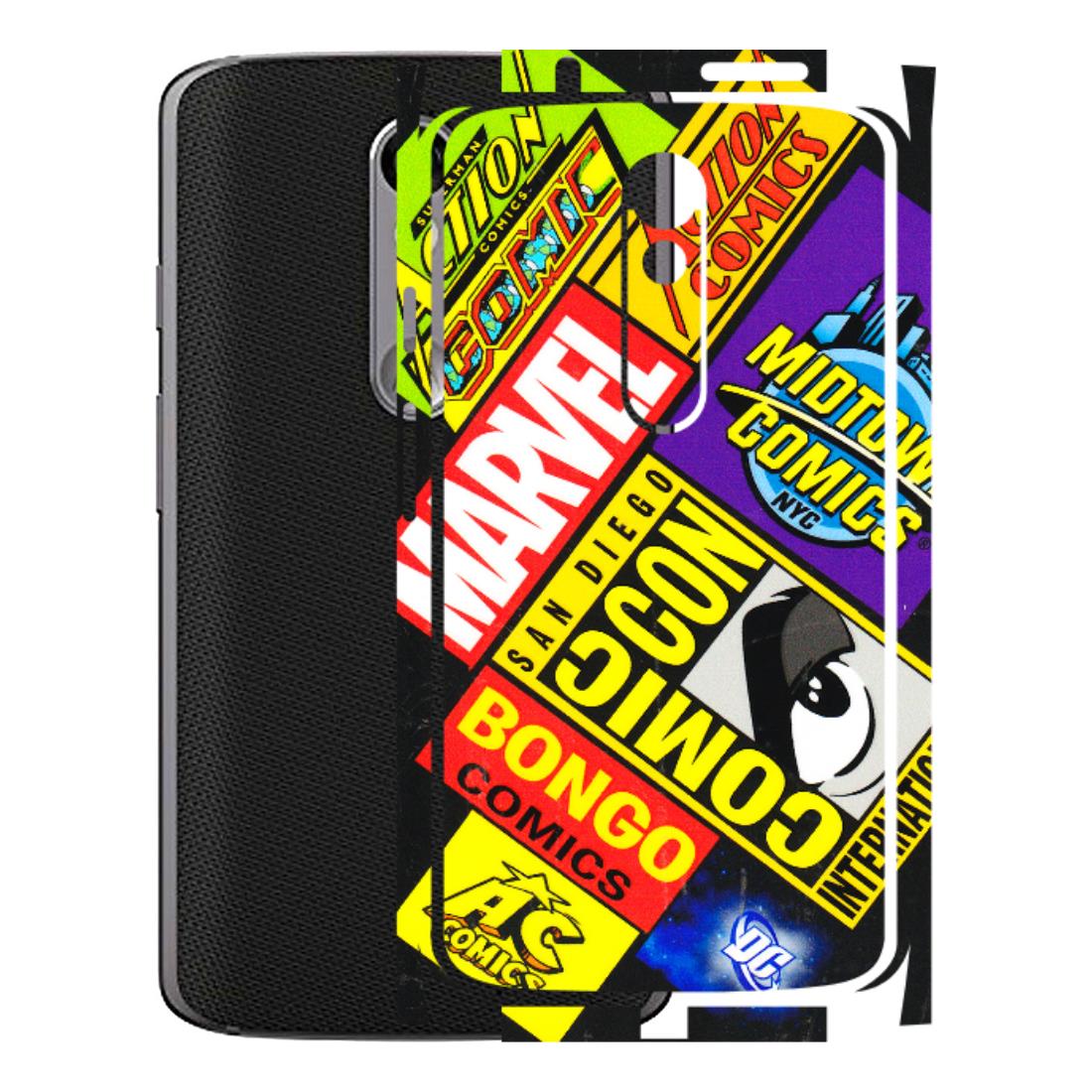 Motorola Phone Skins (All Models) - Bongo Comic Con - 3D Embossed Finish (L-325) Motorola Moto X Force