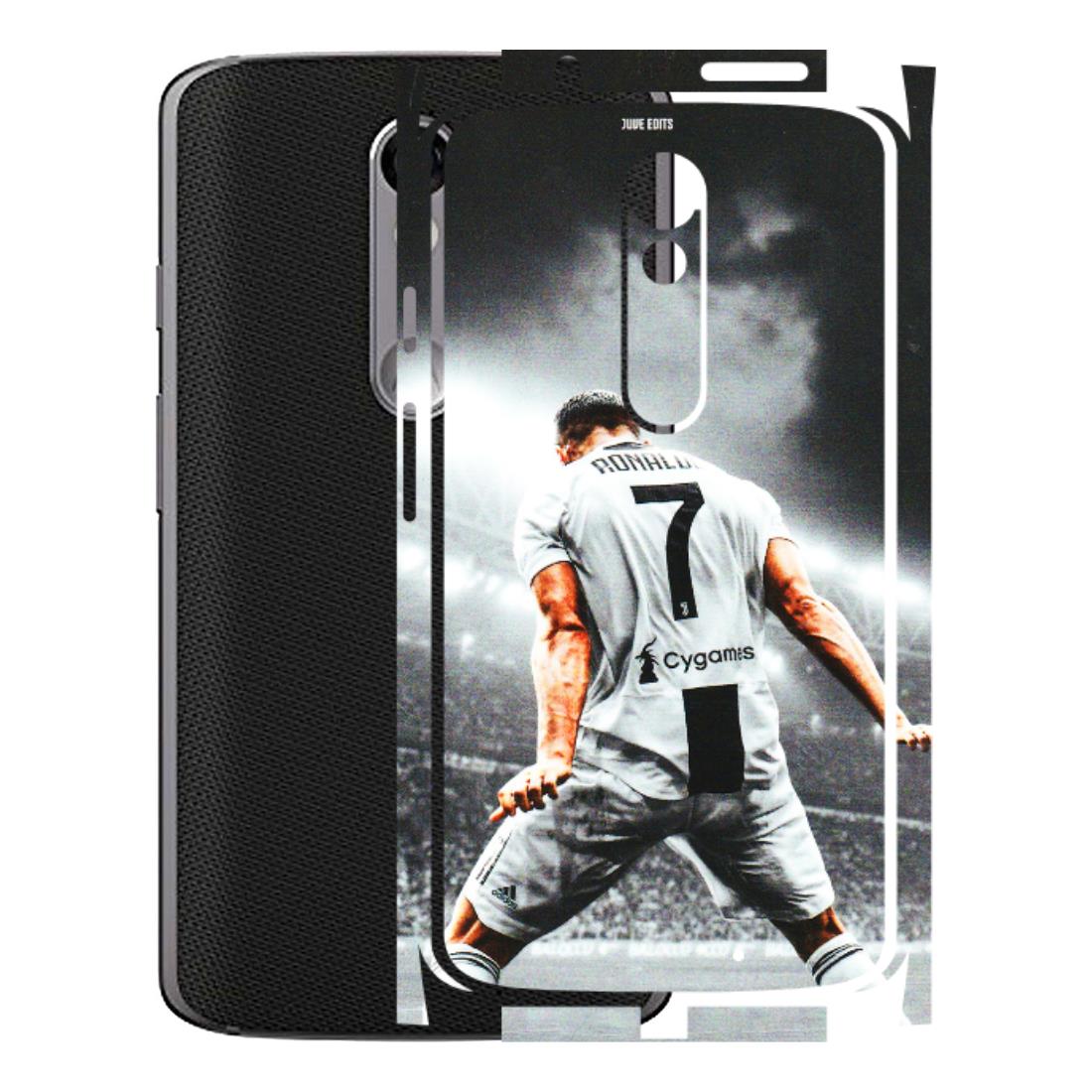 Motorola Phone Skins (All Models) - Ronaldo CR7 Crazy - 3D Embossed Finish (L-44) Motorola Moto X Force