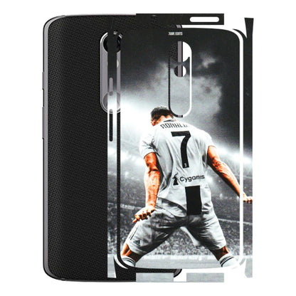 Motorola Phone Skins (All Models) - Ronaldo CR7 Crazy - 3D Embossed Finish (L-44) Motorola Moto X Force