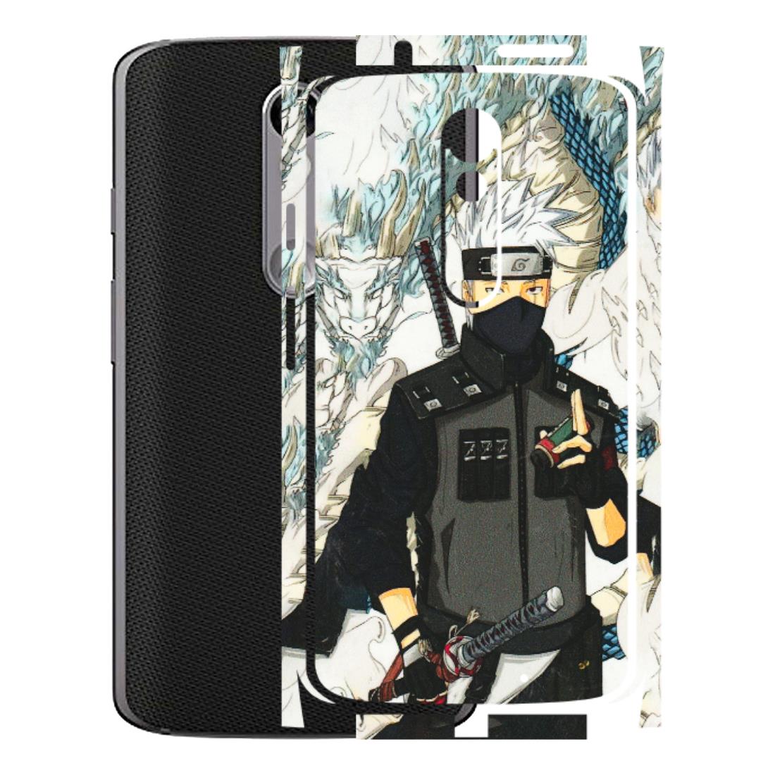 Motorola Phone Skins (All Models) - Kakashi Hatake Naruto Anime - 3D Embossed Finish (L-46) Motorola Moto X Force