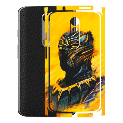 Motorola Phone Skins (All Models) - Yellow Panther - 3D Embossed Finish (L-54) Motorola Moto X Force