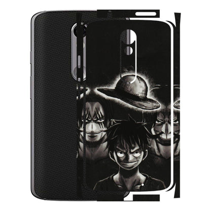 Motorola Phone Skins (All Models) - Black Luffy Hat - 3D Embossed Finish (L-57) Motorola Moto X Force