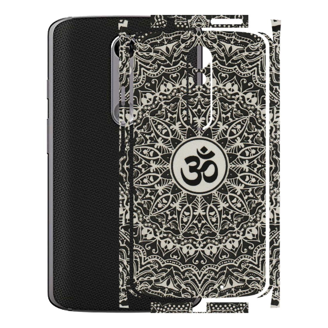 Motorola Phone Skins (All Models) - Aum Elegant Mandala - 3D Embossed Finish (L-62) Motorola Moto X Force