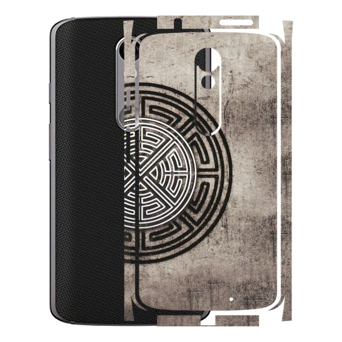 Motorola Phone Skins (All Models) - Mysterious Circular Design - 3D Embossed Finish (L-63) Motorola Moto X Force
